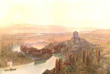 Thun, Soir, vers 1870, vers 1900