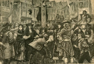 Titus Oates au pilori, 1685, 1897