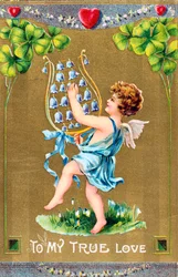 À mon véritable amour, carte de Saint-Valentin américaine, vers 1910