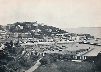 Torquay - Vue générale depuis Waldron Hill, 1895