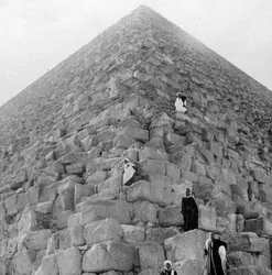 Coin des touristes, la Grande Pyramide de Gizeh, Égypte