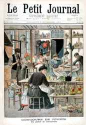 Concours de fabrication de jouets : atelier des concurrents, 1901