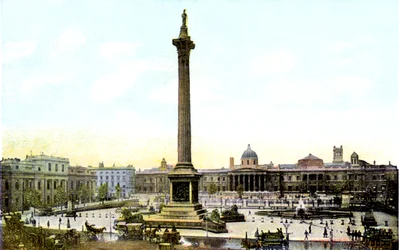 Trafalgar Square et la colonne de Nelson, Londres, 20e siècle