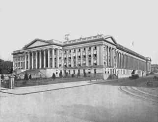 Bâtiment du Trésor, Washington DC, USA, vers 1900