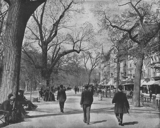 Tremont Street et The Common, Boston, USA, vers 1900