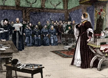 Procès de Marie Stuart au château de Fotheringhay, 1586