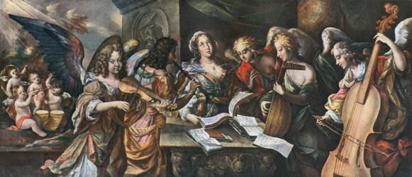 Trompettes, timbale, violon, chalemie, luth et viole de gambe, 1948