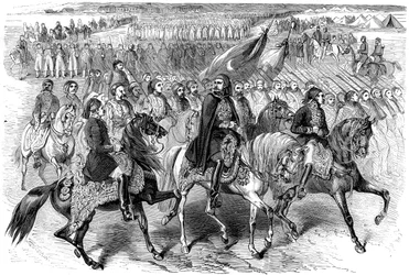 Troupes turques en marche, Kamiesh, Balaklava, Crimée