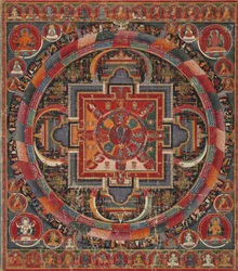 Mandala de Nairatma à vingt-trois divinités, vers 1375