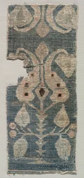Fragment de tapis à deux faces, 1100s