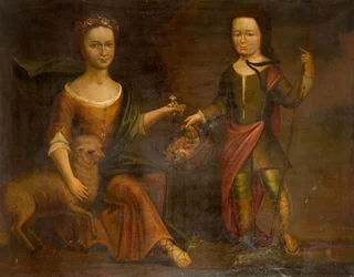 Deux enfants de la famille Holte, 1800
