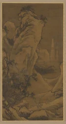Deux cavaliers cherchant des fleurs de prunier, dynastie Ming, 16ème siècle
