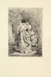 Deux jeunes dames dans un jardin, 1873-74