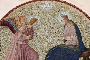 Mosaïque du tympan représentant l