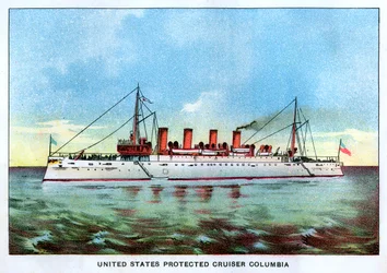Croiseur protégé des États-Unis Columbia, vers 1890