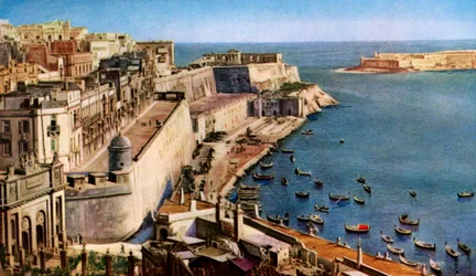 La Valette, Malte, vers 1930