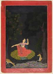 Vasaksajja Nayika, vers 1750