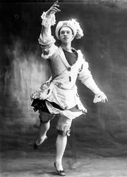 Vaslav Nijinsky, danseur de ballet russe, 1909