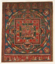 Vasudhara Mandala, daté de 1777 Samvat 897