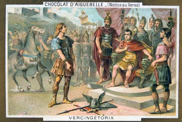 Vercingétorix se rend à Jules César, vers 46 av. J.-C., 19ème siècle