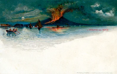 Le Vésuve en 1872
