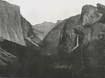 Vue depuis Artists Point, vallée de Yosemite, USA, 1895