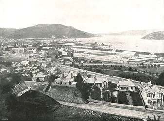 Vue de Maitland Street, Dunedin, Nouvelle-Zélande, 1895