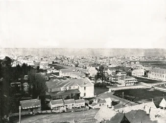 Vue de Milton Road, Napier, Nouvelle-Zélande, 1895