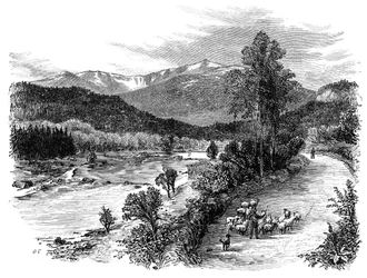 Vue de Lochnagar, Écosse, 1900