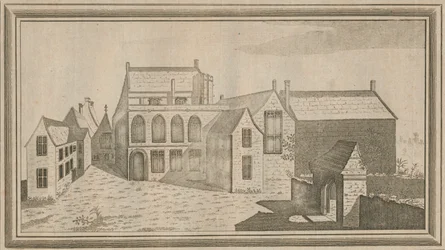 Vue du prieuré de Minster Lovel dans le comté d