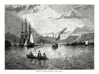 Vue de Punta Arenas, Costa Rica, 1877