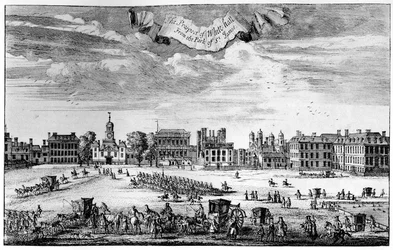Vue de Whitehall depuis St James
