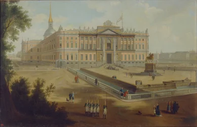 Vue du palais Michel à Saint-Pétersbourg, 1800s