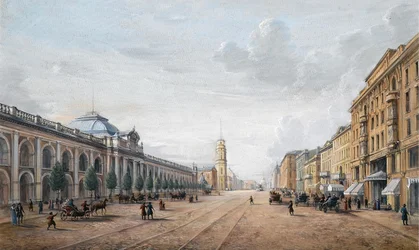 Vue de la perspective Nevski à Saint-Pétersbourg