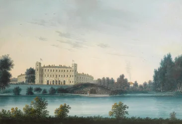 Vue du Palais de Gatchina, début du 19e siècle