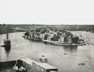 Vue du port, La Valette, Malte