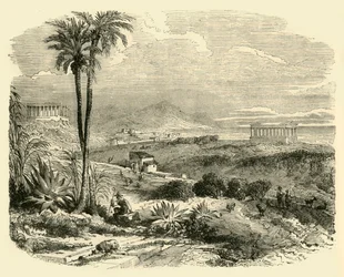 Vue sur la côte de Sicile, 1890