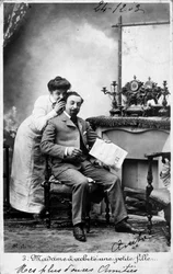Carte postale française vintage, vers 1900