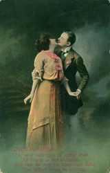 Carte postale romantique vintage