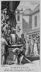 Virginius tue sa fille Virginia, milieu du XVIIIe siècle
