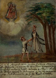 Offrande votive dédiée à la Vierge de Talpa