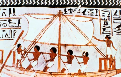 Peinture murale de la tombe de Sennefer, Abydos, Égypte ancienne, 18ème dynastie, c1450 av. J.-C.