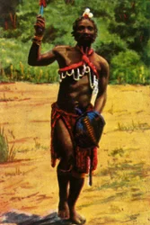 Guerrier, Afrique du Sud, vers 1928