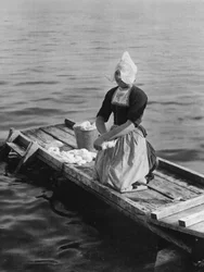Lessive dans le Zuider Zee, Volendam, Pays-Bas
