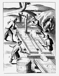 Lavage du minerai pour extraire l
