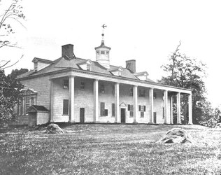 Maison de Washington, Mount Vernon, Virginie, États-Unis, vers 1900