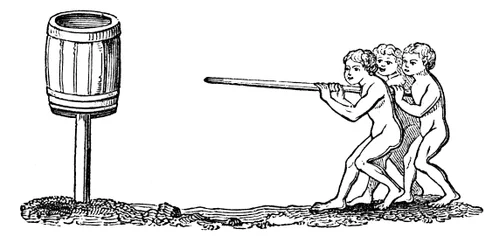Quintain à eau, 1344, 1833