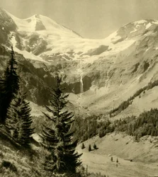 Cascade à Käfertal à Ferleiten, Autriche, vers 1935