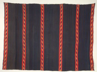 Couverture avec rayures Moki Moqui, 1865-1875