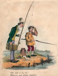 Eh bien, Jack, mordent-ils ? Je crois que oui, et sacrément fort aussi !, début du 19e siècle